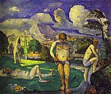 Paul Cezanne The Bathers Resting painting
